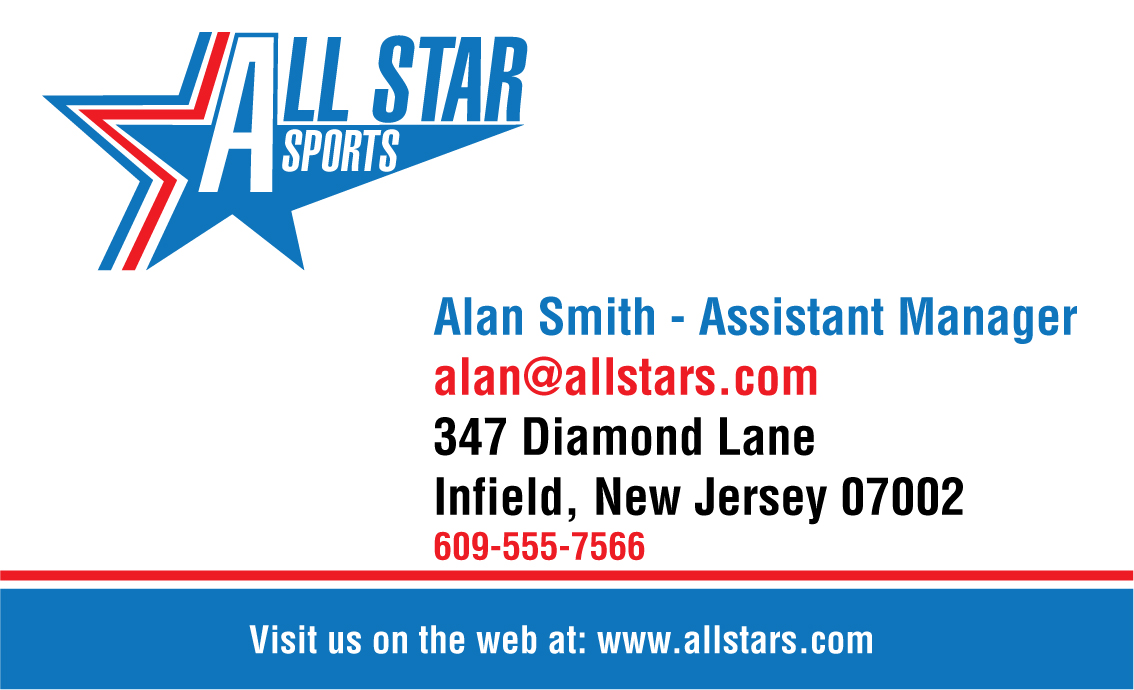 All Star Business Card